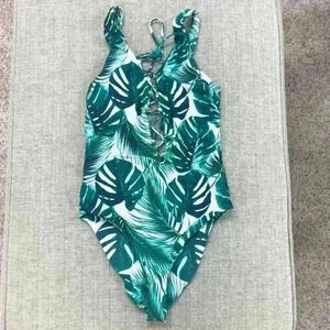 Young & Reckless Lace-Up One Piece Swimsuit